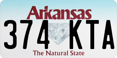 AR license plate 374KTA