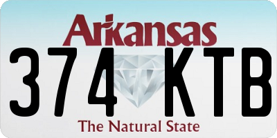 AR license plate 374KTB