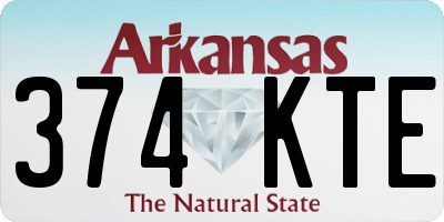 AR license plate 374KTE