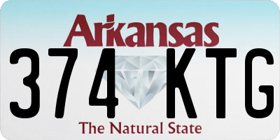 AR license plate 374KTG