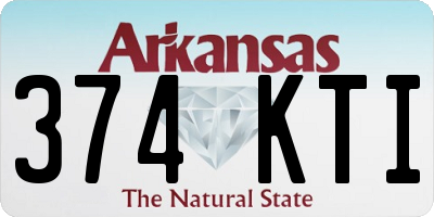 AR license plate 374KTI