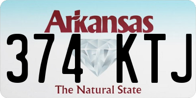 AR license plate 374KTJ