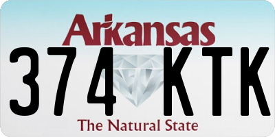 AR license plate 374KTK
