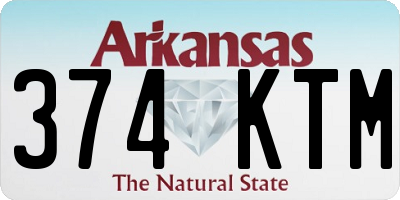 AR license plate 374KTM