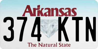 AR license plate 374KTN