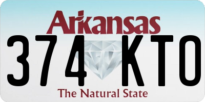 AR license plate 374KTO