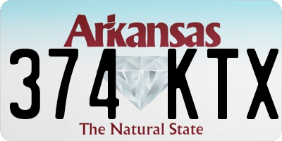 AR license plate 374KTX