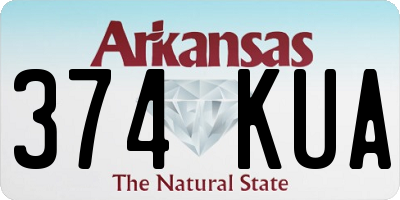 AR license plate 374KUA