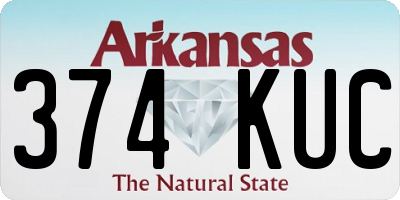 AR license plate 374KUC