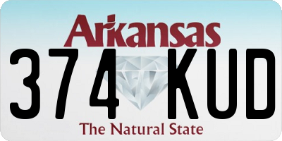 AR license plate 374KUD