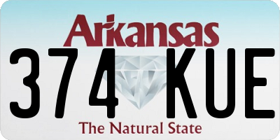 AR license plate 374KUE