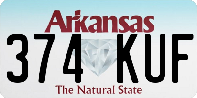 AR license plate 374KUF