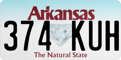 AR license plate 374KUH