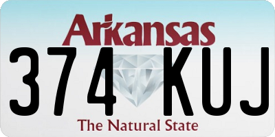 AR license plate 374KUJ