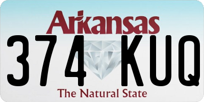 AR license plate 374KUQ