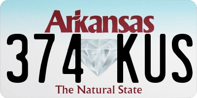 AR license plate 374KUS