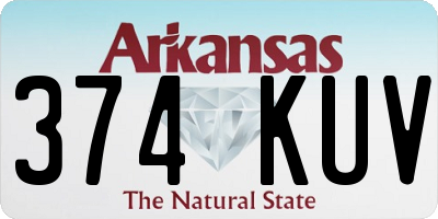 AR license plate 374KUV