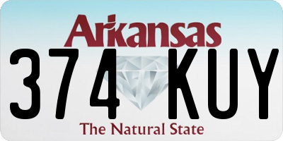 AR license plate 374KUY