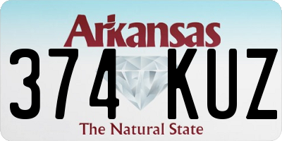 AR license plate 374KUZ