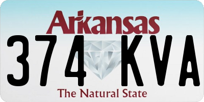 AR license plate 374KVA