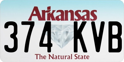 AR license plate 374KVB