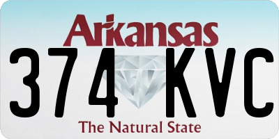 AR license plate 374KVC