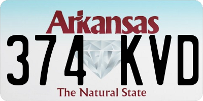AR license plate 374KVD