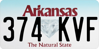 AR license plate 374KVF