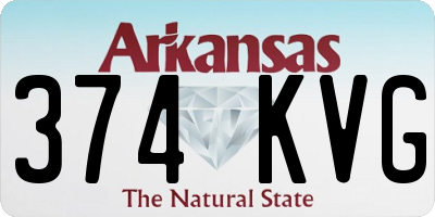 AR license plate 374KVG