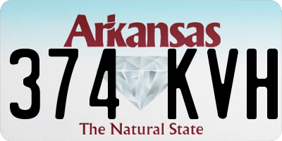 AR license plate 374KVH
