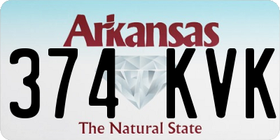 AR license plate 374KVK