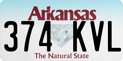 AR license plate 374KVL