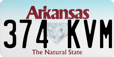 AR license plate 374KVM