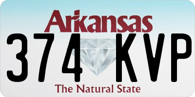 AR license plate 374KVP