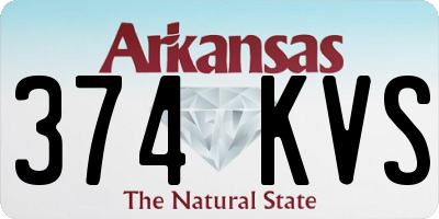 AR license plate 374KVS