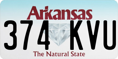 AR license plate 374KVU