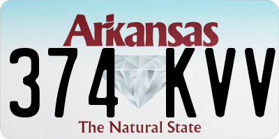 AR license plate 374KVV