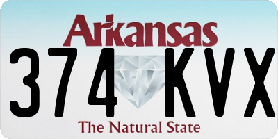 AR license plate 374KVX