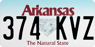 AR license plate 374KVZ