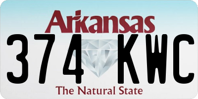 AR license plate 374KWC