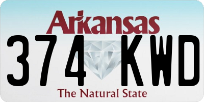 AR license plate 374KWD