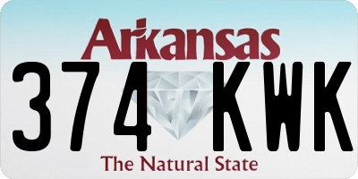 AR license plate 374KWK