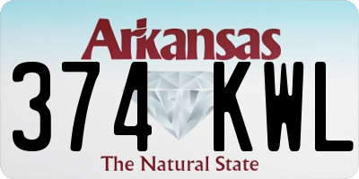 AR license plate 374KWL