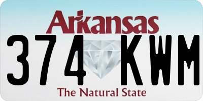 AR license plate 374KWM