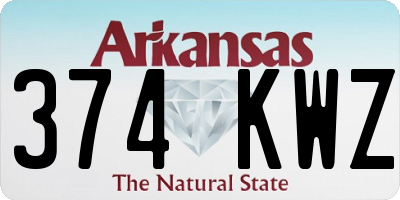 AR license plate 374KWZ