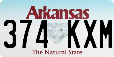 AR license plate 374KXM