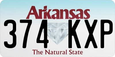 AR license plate 374KXP