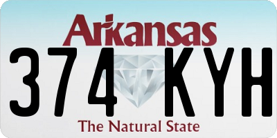 AR license plate 374KYH