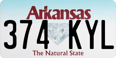 AR license plate 374KYL