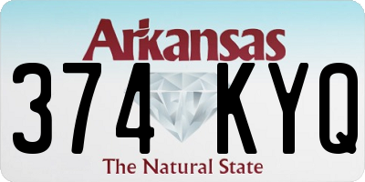 AR license plate 374KYQ